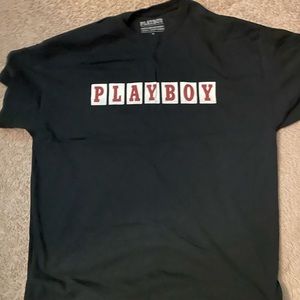 Black Playboy tee shirt…size: XL